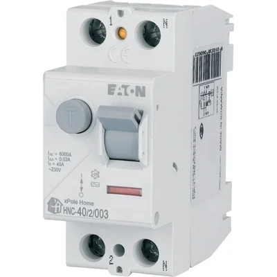 Wyłącznik różnicowoprądowy 1-fazowy 2P 40A 30mA 6kA 230V AC xPole Home HNC-40/2/003