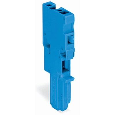 X-COM 1-wire 1-pole blue socket