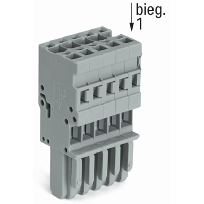 X-COM 1-wire 12-pin gray socket