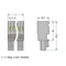 X-COM socket 1-wire 6-pin gray