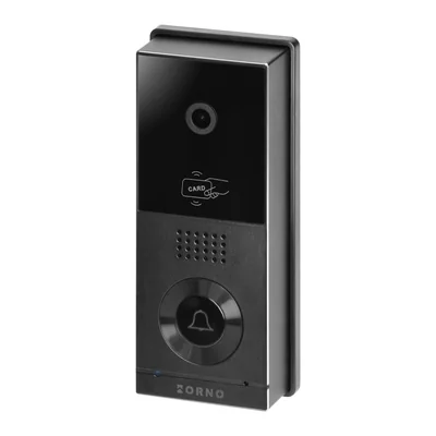 XIRAN, zestaw wideodomofonowy, bezsłuchawkowy, monitor dotykowy 8  LCD, Wi-Fi + APP na telefon, z gniazdem na kartę pamięci, z kamerą Full HD 1080p, czytnikiem kart i breloków zbliżeniowych 125kHz