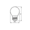 XLED 6W E27 4000K G45 milky decorative bulb