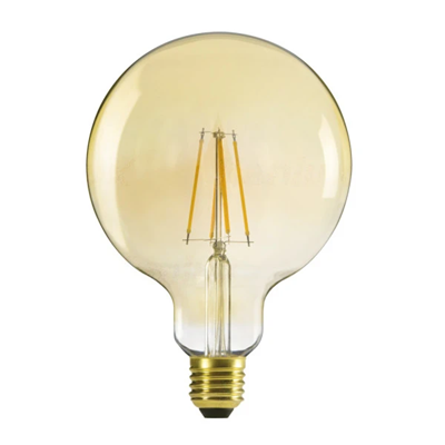 XLED LED bulb G125 7W E27 725lm 2500K amber
