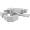 XLSPC14 Set of plinths, height 100mm, for corner frames