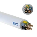 YDY kabel 5x2,5 żo 450/750V bílý