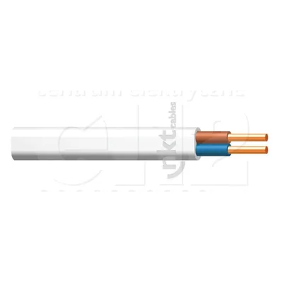 YDYp kabel 2x1,5 450/750 bílý