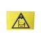Yellow-black warning plate