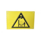 Yellow-black warning plate