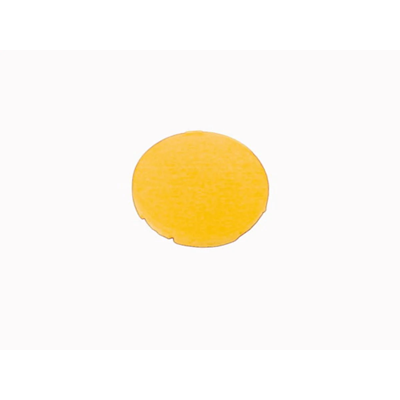 Yellow flat button insert without description, M22-XD-Y