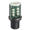 Yellow LED with BA15D base, 24V