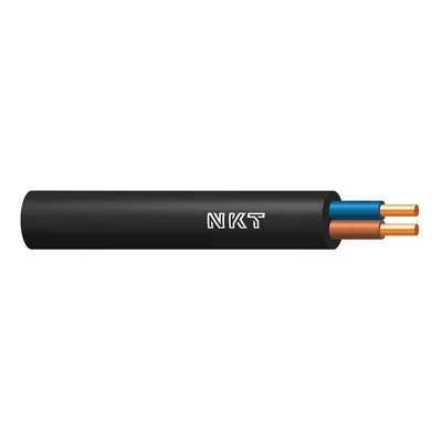 YKY 0,6/1 kV 2x1,5 Stromkabel mit Kupferleiter und PVC-Isolierung