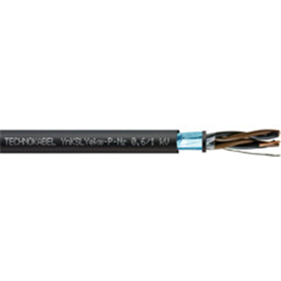 YnKSLYekw-P-Nr 300/500 V 4x2x1,5 schwarz TECHNOKONTROL Steuer-/Anschlusskabel