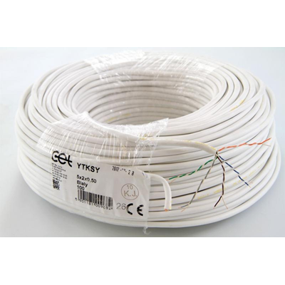 YTKSY 5x2x0.5 cable - white