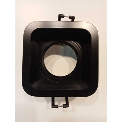 YUVA 1X50W GU10 RECESSED BLACK