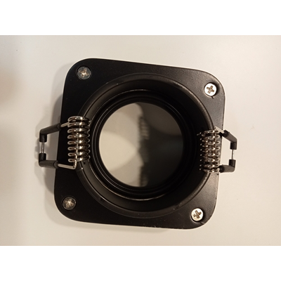 YUVA 1X50W GU10 RECESSED BLACK