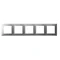 ZAFFIRO Cornice a cinque elementi - colore argento