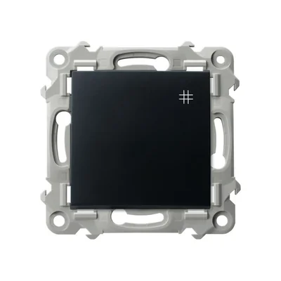 ZAFIRO Conector cruzado metálico negro