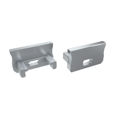 Заглушка для LED профілю NTA, з отвором, сіра