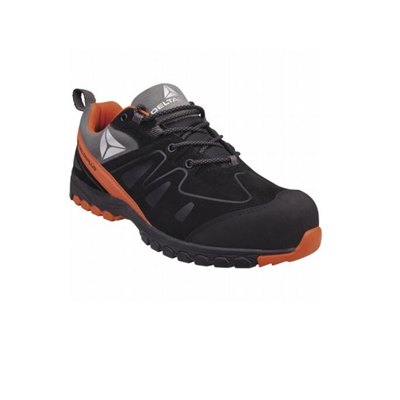 Zapatos de trabajo BROOKLYN S3 SRC, talla 43, negro y naranja