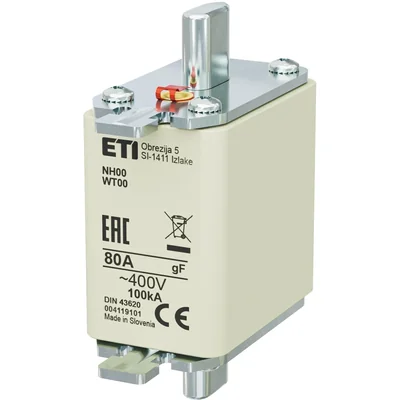 Запобіжник NH00 gF 80A/400V