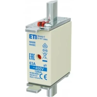 Запобіжник NH000 gG 63A/400V NH - повільний / KOMBI