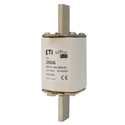 Запобіжник NH2 gBat 315A/550V DC - для захисту акумуляторів, накопичувачів енергії / DC