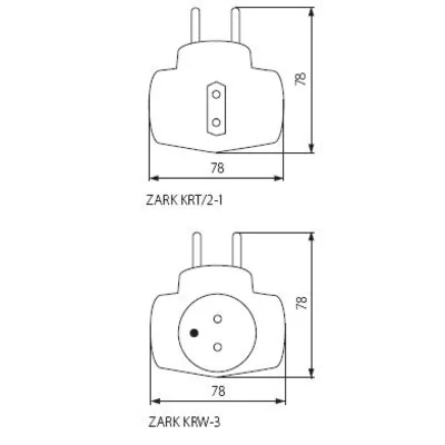 ZARK KRW-3 plug-in splitter
