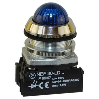 Žárovka PROMET NEF30Le/24V/W3 modrá