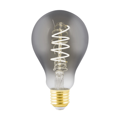 Żarówka dekoracyjna LED 4W E27 2000K spirala czarny-transparentny