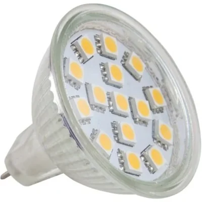 Żarówka LED 5W GU5.3 300lm WW szklana