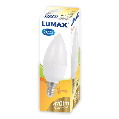 Żarówka LED świeczka 6W E14 470lm WW