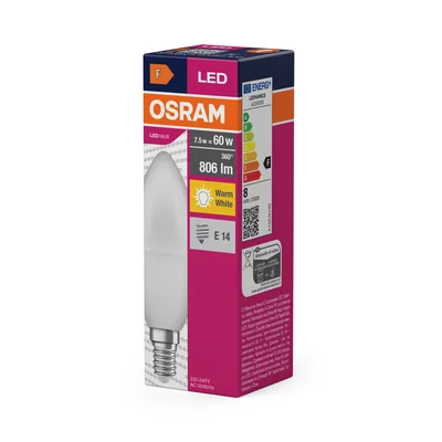 Żarówka LED VALUE CLASSIC B 7W (60W) E14 2700K 806lm