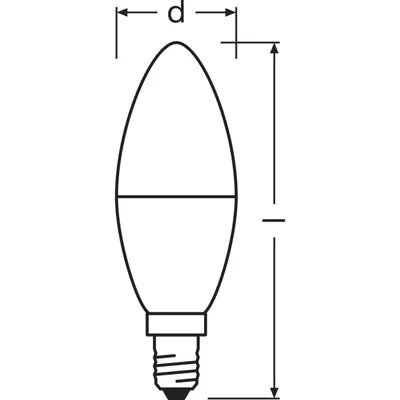 Żarówka LED VALUE CLASSIC B 7W (60W) E14 2700K 806lm