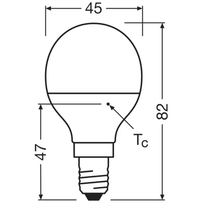 Żarówka LED VALUE CLASSIC P 4,9W (40W) E14 2700K 470lm