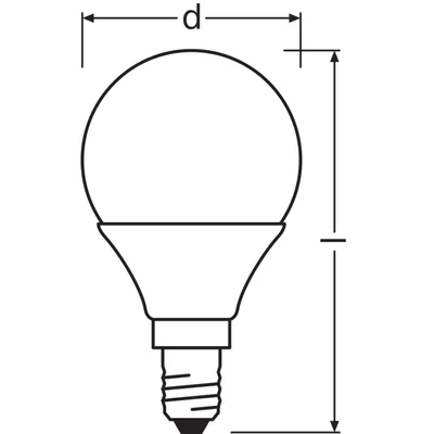 Żarówka LED VALUE CLASSIC P 4,9W (40W) E14 2700K 470lm