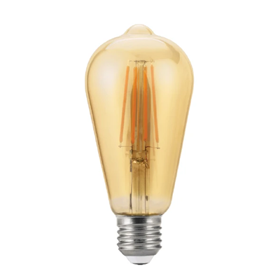 Żarówka Lumax LED ST64 E27 7W 700lm WW 822 360° COG AMBER 220-240V