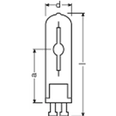 Żarówka metalohalogenkowa POWERBALL HCI-TF 95V 20W GU6,5 1700lm 3000K