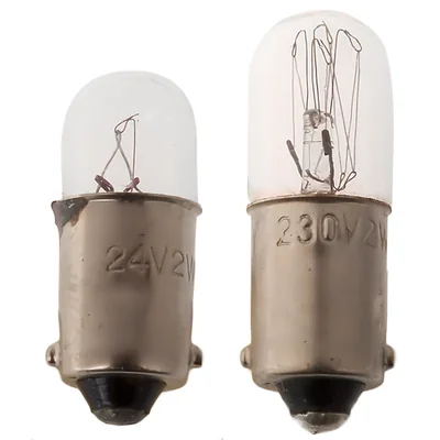 Żarówka sygnalizacyjna 2W BA9s 230V żółta BA9S\230V