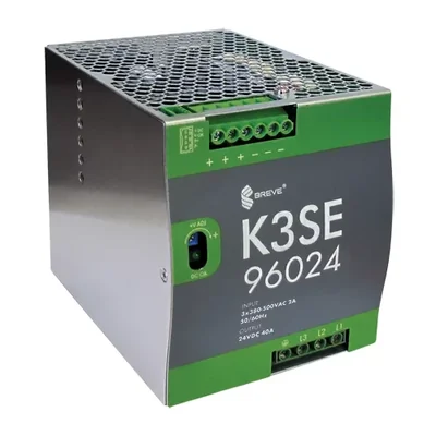 Zasilacz impulsowy stabilizowany K3SE 96024 960W 3x400VAC 24VDC 40A z zabezpieczeniem i regulacją napięcia IP20 TH-35
