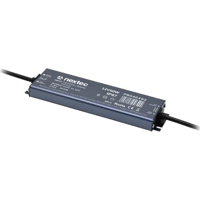 ZASILACZ WODOODPORNY SUPER SLIM 12V / IP67 / 5A / 60W
