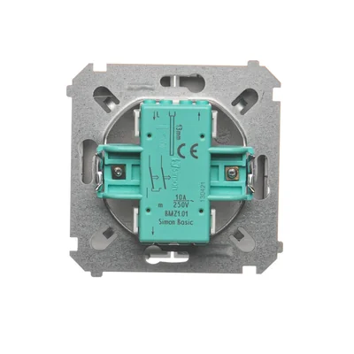 Záslepkové tlačítko (modul) 10A 250V nerezové šroubové svorky (kovové)