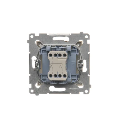Záslepkové tlačítko (modul) 10A 250V, rychlospojky, krém