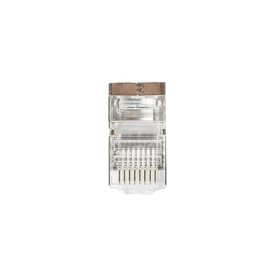 Zástrčka RJ45 cat.5e STP pro kulatý kabel, 100 ks