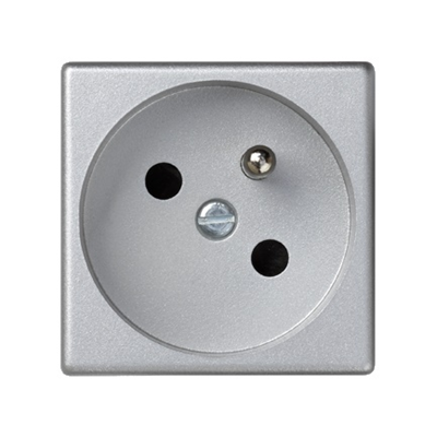 Zásuvka K45 s uzemněním 16A, 230V, hliník