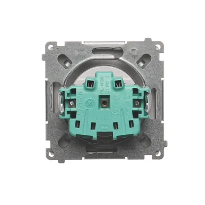 Zásuvka (modul), 230V, matná metalíza