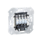 Zásuvka pro jeden nebo dva reproduktory se 4 svorkami (lze použít jako kabelový vývod 4x2,5mm2, 380V)