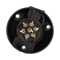 Zásuvka pro přívěs na auto, plast, 7 pinů, 12/24V, černá