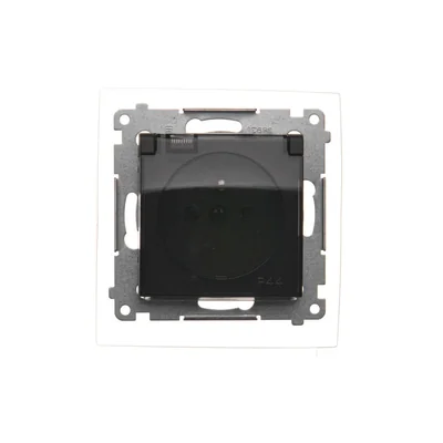 Zásuvka pro verzi IP44 s rámovým těsněním (modul) 230V hnědá, matná metalíza
