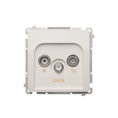 Zásuvka R-TV-DATA (modul) bílá