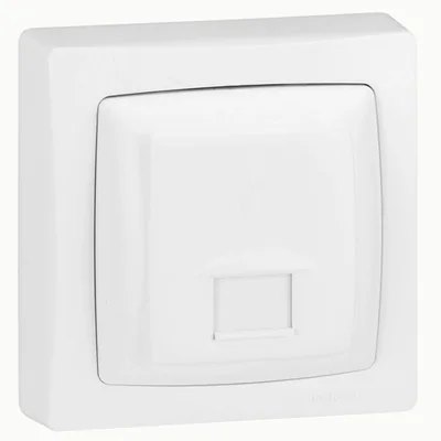 Zásuvka RJ45, bílá